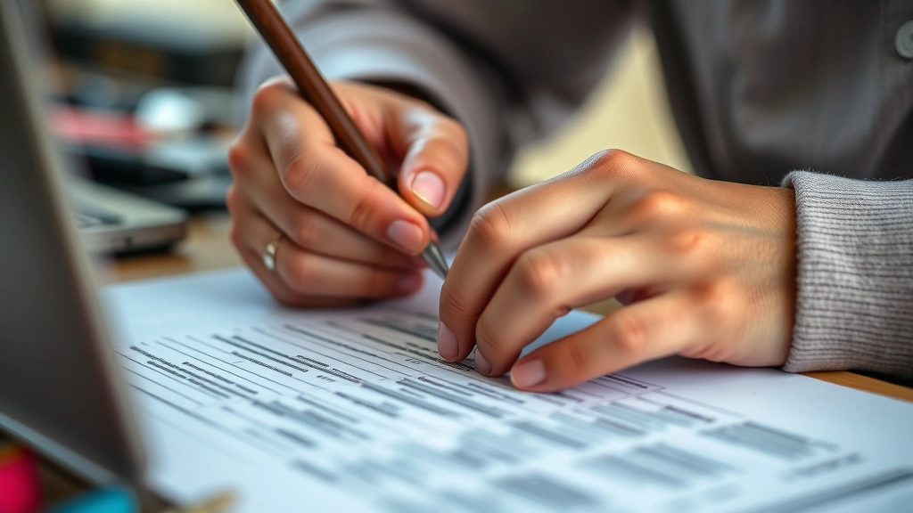 Hands working on a craft or skill—could be coding, writing, designing, or playing instrument—close-up detail showing concentration and progress, natural lighting