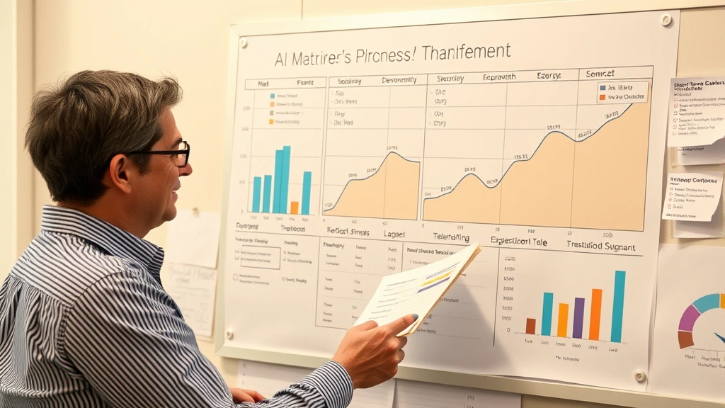 Individual reviewing progress charts or notes showing improvement over time, celebrating small wins with genuine satisfaction
