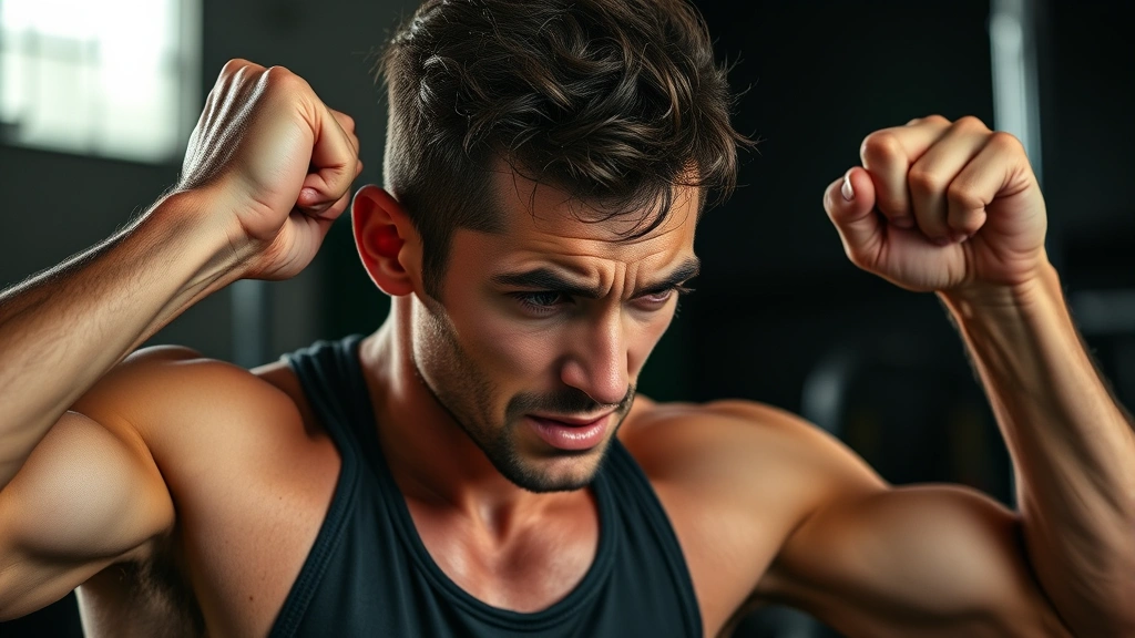 Athlete or musician pushing through difficulty during training, showing determination and effort, slightly uncomfortable expression, growth-focused moment of challenge