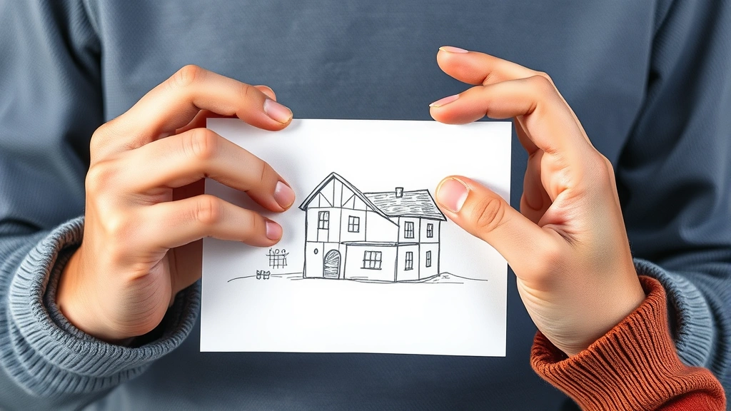 Hands holding a finished project or achievement—completed sketch, built object, or tangible result—showing pride and accomplishment after sustained effort and learning