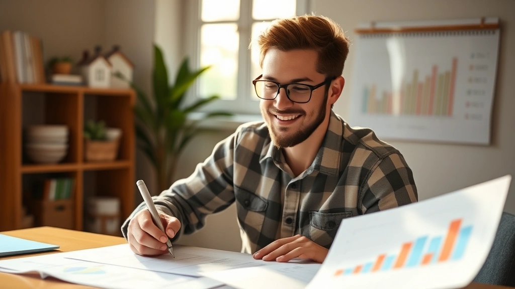 Individual reviewing progress notes and charts showing improvement trajectory, satisfied expression, morning light, celebrating small wins and milestones