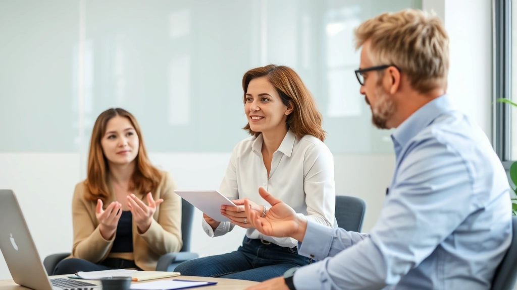 Person practicing deliberately with mentor providing feedback, collaborative learning environment, engaged expressions, professional setting, no charts or text