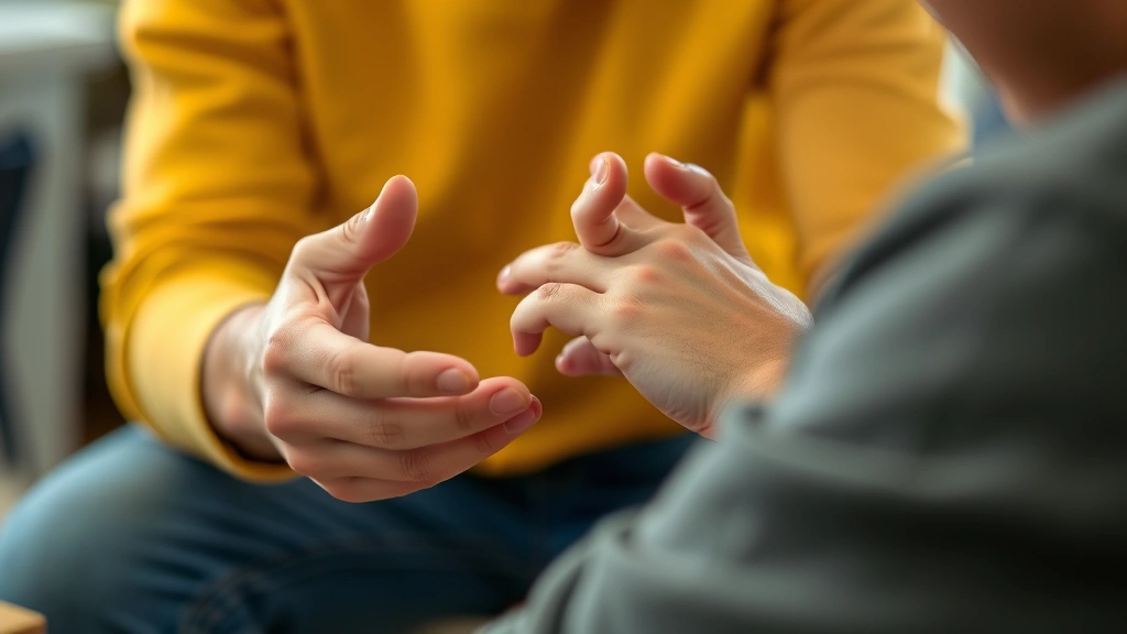 Person practicing a skill with visible concentration, hands actively engaged in learning activity, feedback or adjustment happening, learning in progress moment