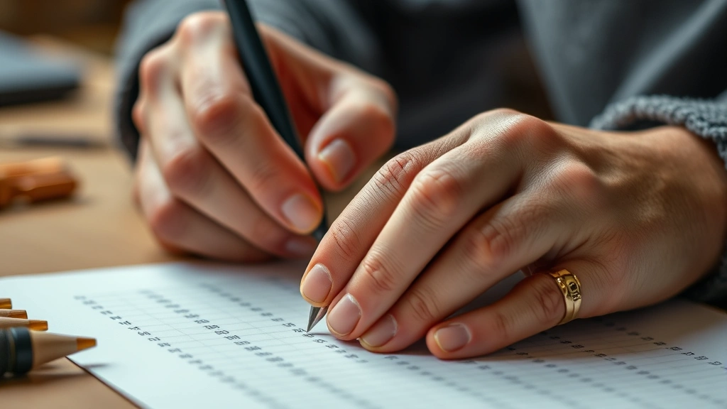 Close-up of hands working on a skill—could be writing, crafting, coding, or practicing—showing the detail and precision of deliberate practice in action