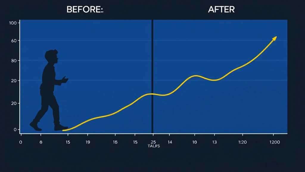 Progress visualization: before and after comparison, skill improvement over time, mastery journey shown visually